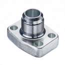 Stauff 1730001467. Einteiliger Flansch 6000 PSI Außengewinde JIC 37° (ISO 8434-2) Version: Gerade, Größe: 3/4" Stahl C6F