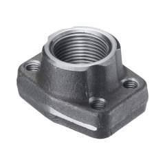 Stauff 1730001009. One-Piece Flange 6000 PSI Screw In Version Straight Thread: NPT / N Size:1-1/4" Counterflange Carbon Steel Blank Oiled