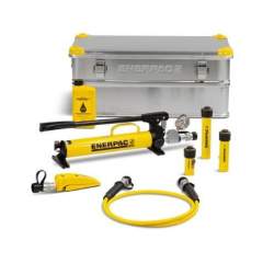 Enerpac SC05HTBE, 5 Ton, Three Hydraulic Cylinders and Hand Pump Toolbox Set