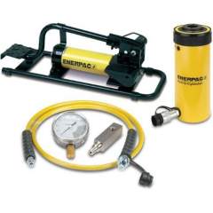 Enerpac SCH202FP, 215 kN, 49 mm Stroke, Hollow Hydraulic Cylinder and Foot Pump Set