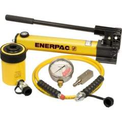 Enerpac SCH202H, 215 kN, 49 mm Stroke, Hollow Hydraulic Cylinder and Hand Pump Set