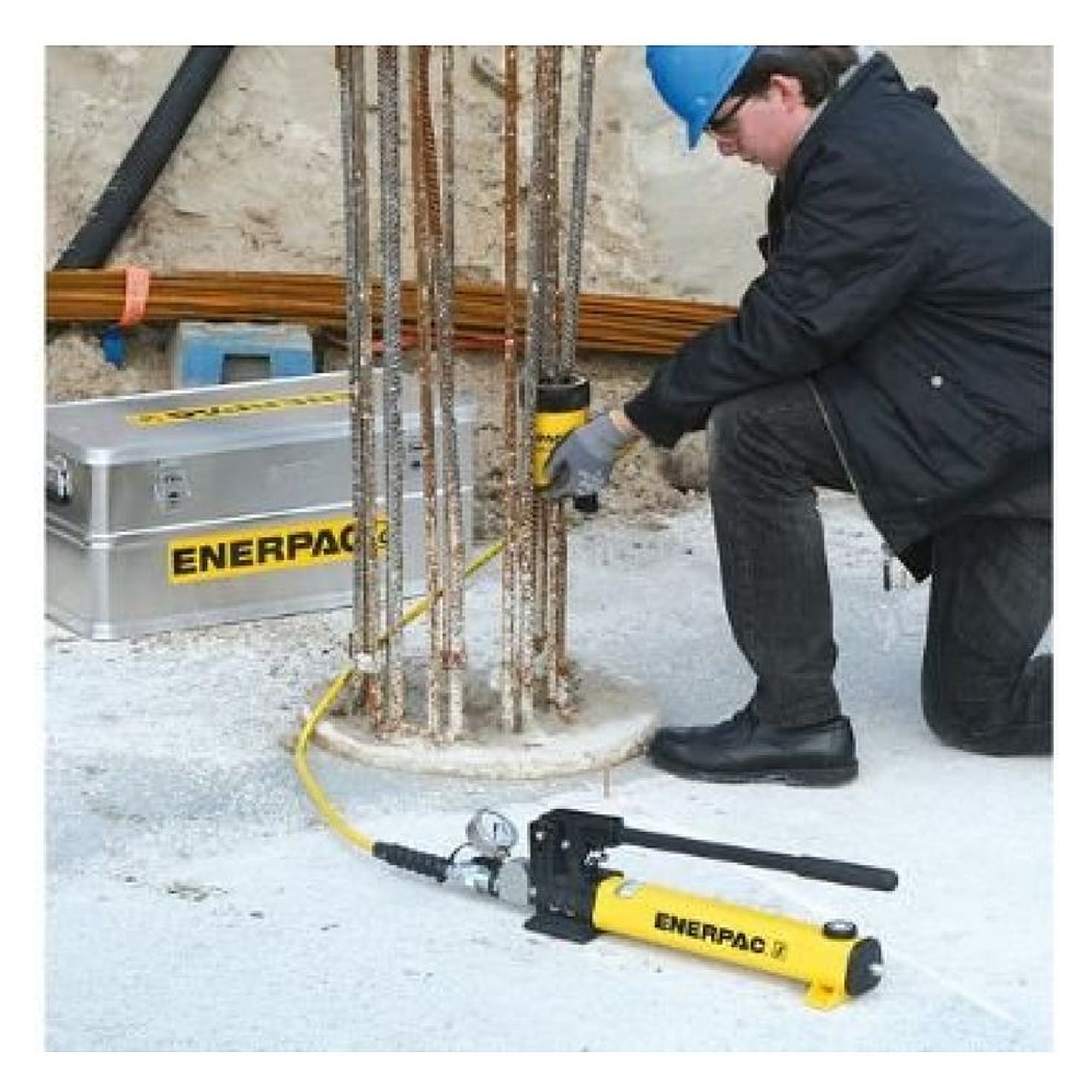 Leichte Hydraulik-Handpumpe, zweistufig, 901 cm³ - Enerpac P392