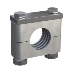Stauff 1110028175. Clamp Assembly Heavy Series Size 4S Ø19mm Aluminium W3 Mounting Rail Nut Cover Plate, Hex Head Bolt Profiled, with Initial Tension