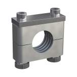 Stauff 1110029970. Clamp Assembly Heavy Series Size 6S Ø48,3mm Aluminium W13 Mounting Rail Nut Cover Plate, Socket Cap Screw Profiled, with Initial Tension