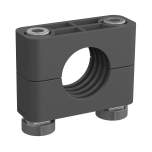 Stauff 1110014519. Clamp Assembly Heavy Series Size 4S Ø20mm Polyamide W5 Mounting Rail Nut Socket Cap Screw Profiled, with Initial Tension