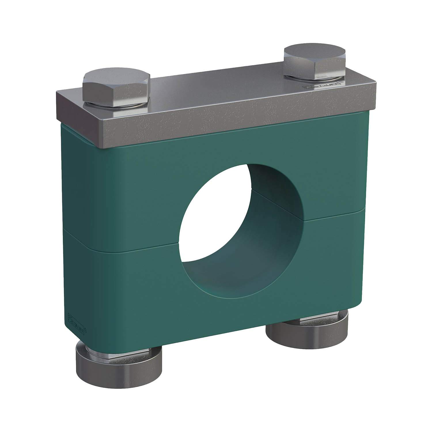 Stauff 1110007106. Clamp Assembly Heavy Series Size 3S Ø8mm Polypropylene W13 Mounting Rail Nut Cover Plate, Hex Head Bolt Smooth,without Initial Tension