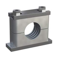 Stauff 1110027907. Komplettschelle Schwere Baureihe Gr. 4S Ø26,9mm Polypropylen W2 SI-Platte, AF-Schraube Anschweißpl.