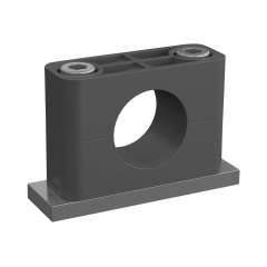 Stauff 1110015770. Clamp Assemblies Heavy Series Size 5S Ø33,7mm Polyamide W5 Socket Cap Screw Weld Plate