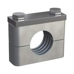 Stauff 1110003544. Clamp Assembly Heavy Series Size 4S Ø20mm Aluminium W19 Cover Plate, Hex Head Bolt Profiled, with Initial Tension