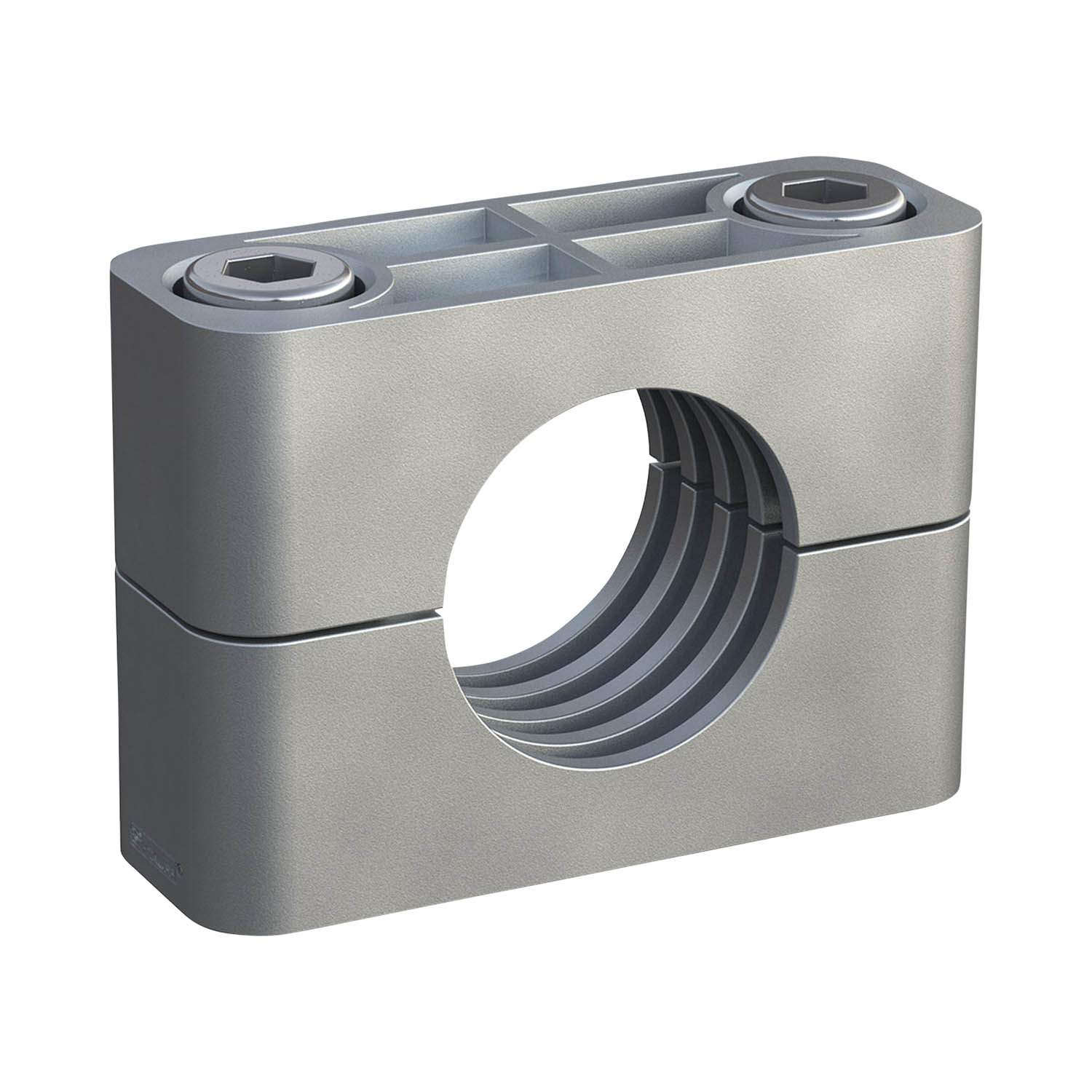 Stauff 1110028721. Clamp Assembly Heavy Series Size 6S Ø30mm Aluminium W3 Socket Cap Screw Profiled, with Initial Tension