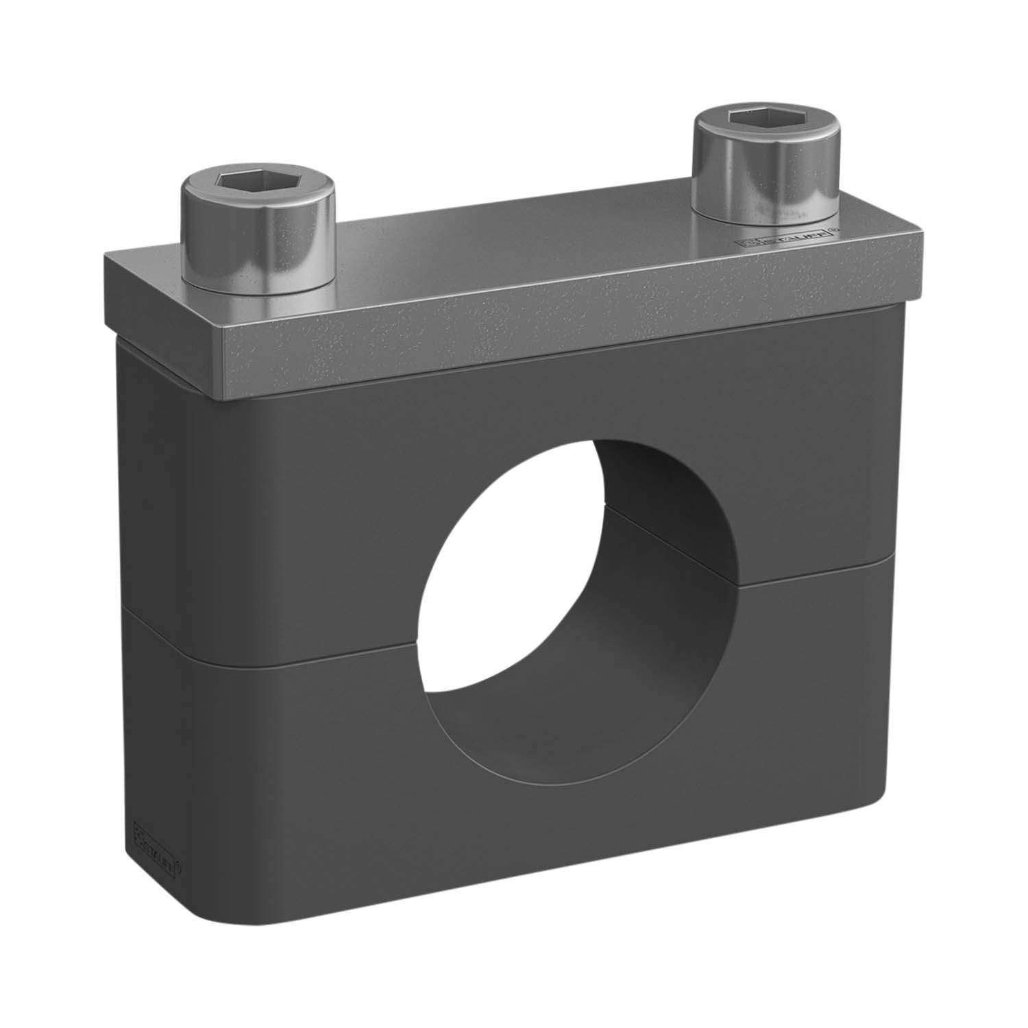 Stauff 1110008768. Clamp Assembly Heavy Series Size 6S Ø60,3mm Polyamide W4 Cover Plate, Socket Cap Screw Smooth,without Initial Tension