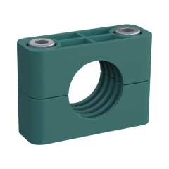 Stauff 1110007341. Komplettschelle Schwere Baureihe Gr. 6S Ø55mm Polypropylen W1 IS-Schraube gerippt, mit Vorspannung