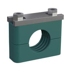 Stauff 1110006969. Komplettschelle Schwere Baureihe Gr. 3S Ø12mm Polypropylen W5 SI-Platte, AF-Schraube gerippt, mit Vorspannung