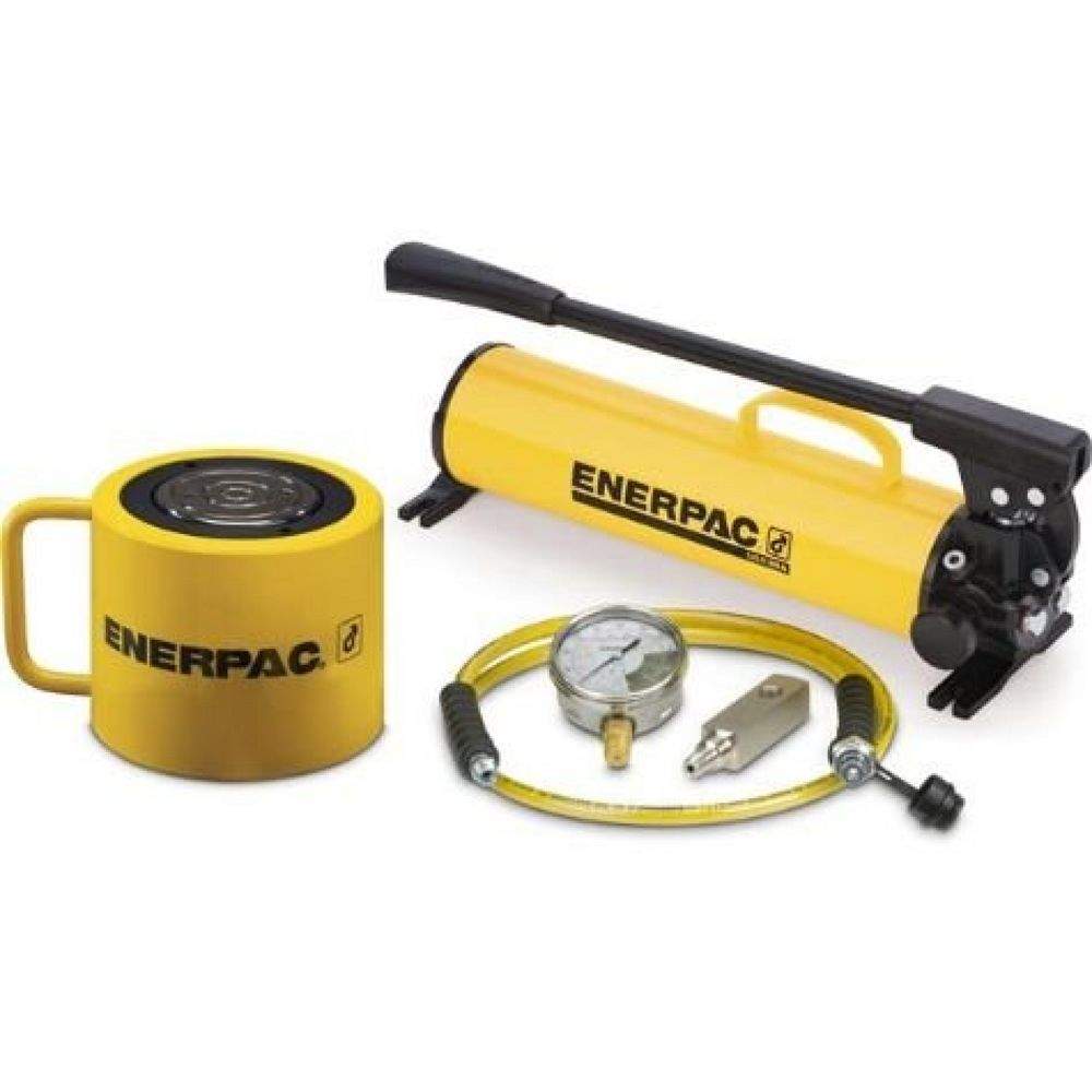 Enerpac SCL1002H, 887 kN, 57 mm Hub, Niedriger hydraulischer Zylinder und Handpumpensatz