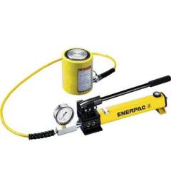 Enerpac SCL201H, 201 kN, 45 mm Stroke, Low Height Hydraulic Cylinder and Hand Pump Set