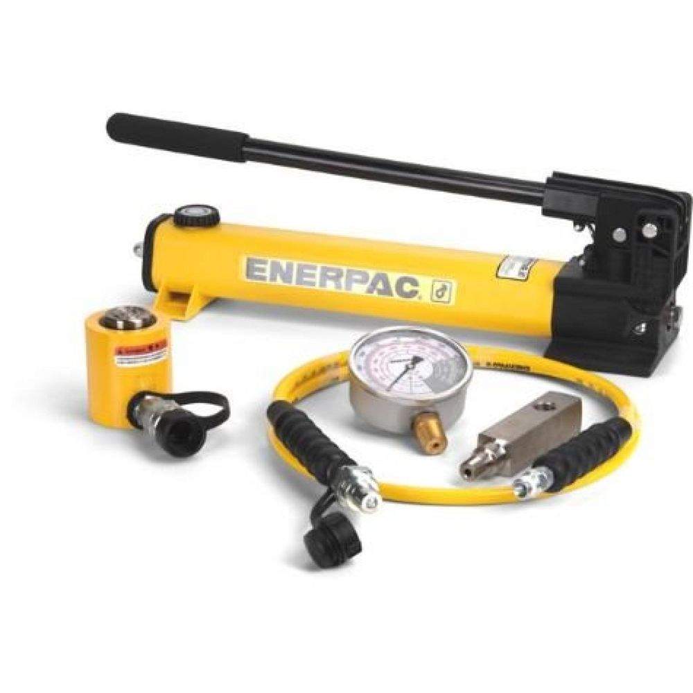 Enerpac SCL101H, 101 kN, 38 mm Hub, Niedriger hydraulischer Zylinder und Handpumpensatz