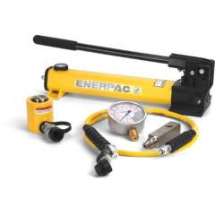 Enerpac SCL101H, 101 kN, 38 mm Hub, Niedriger hydraulischer Zylinder und Handpumpensatz