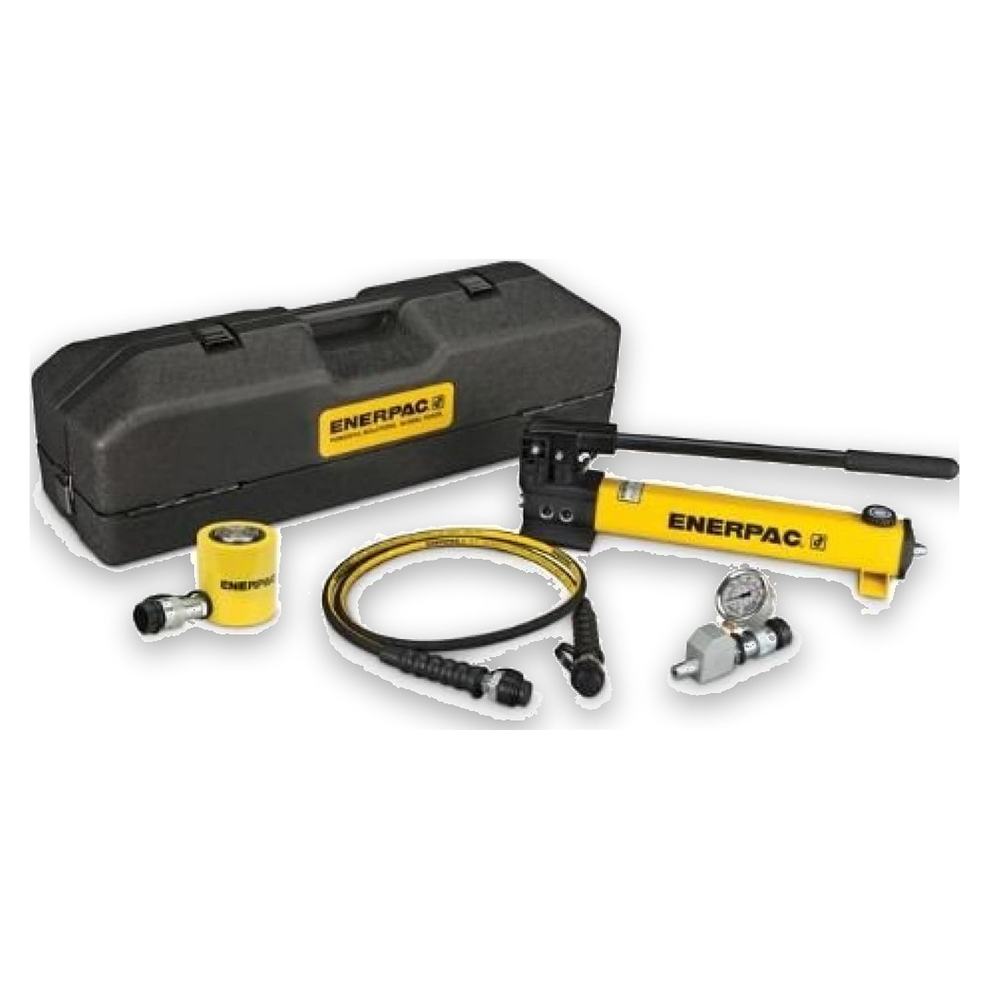 Flat-Jac-Zylinder- und Handpumpen-Set, 201 kN, 45 mm Hub - Enerpac SCL201PGH
