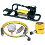 Enerpac SCL302FP, 295 kN, 62 mm Stroke, Low Height Hydraulic Cylinder and Foot Pump Set