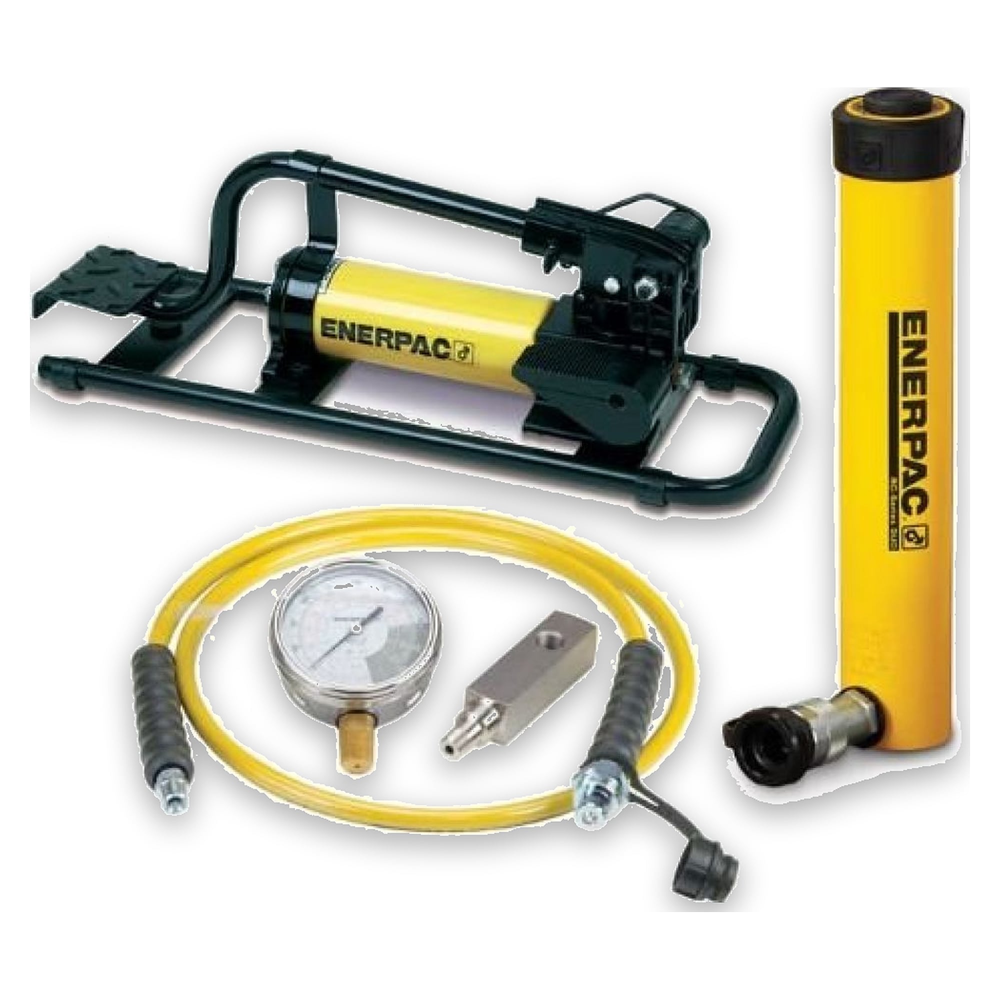Hydraulikzylinder- und Fußpumpen-Set, 101 kN, 257 mm Hub - Enerpac SCR1010FP