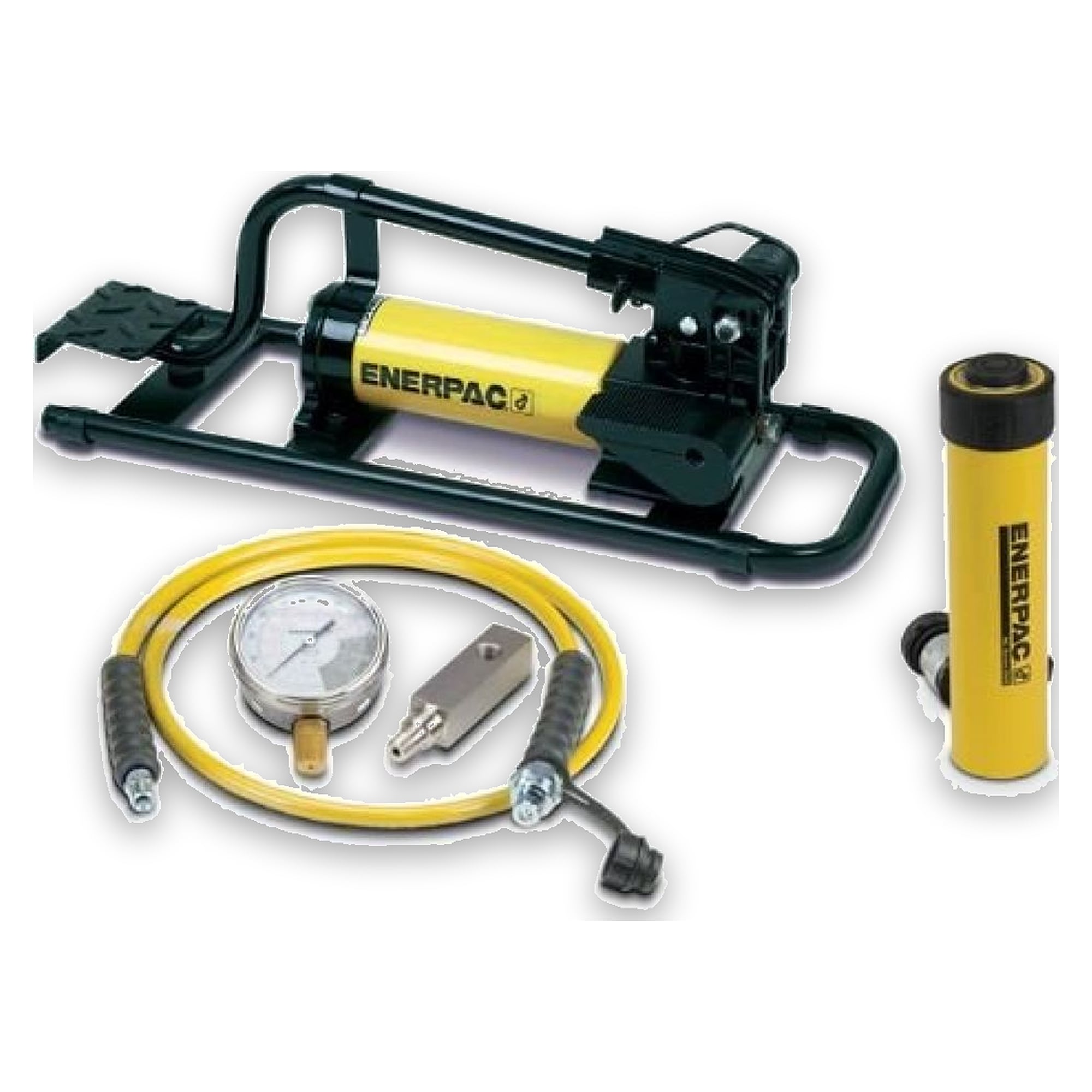Hydraulikzylinder- und Fußpumpen-Set, 101 kN, 54 mm Hub - Enerpac SCR102FP