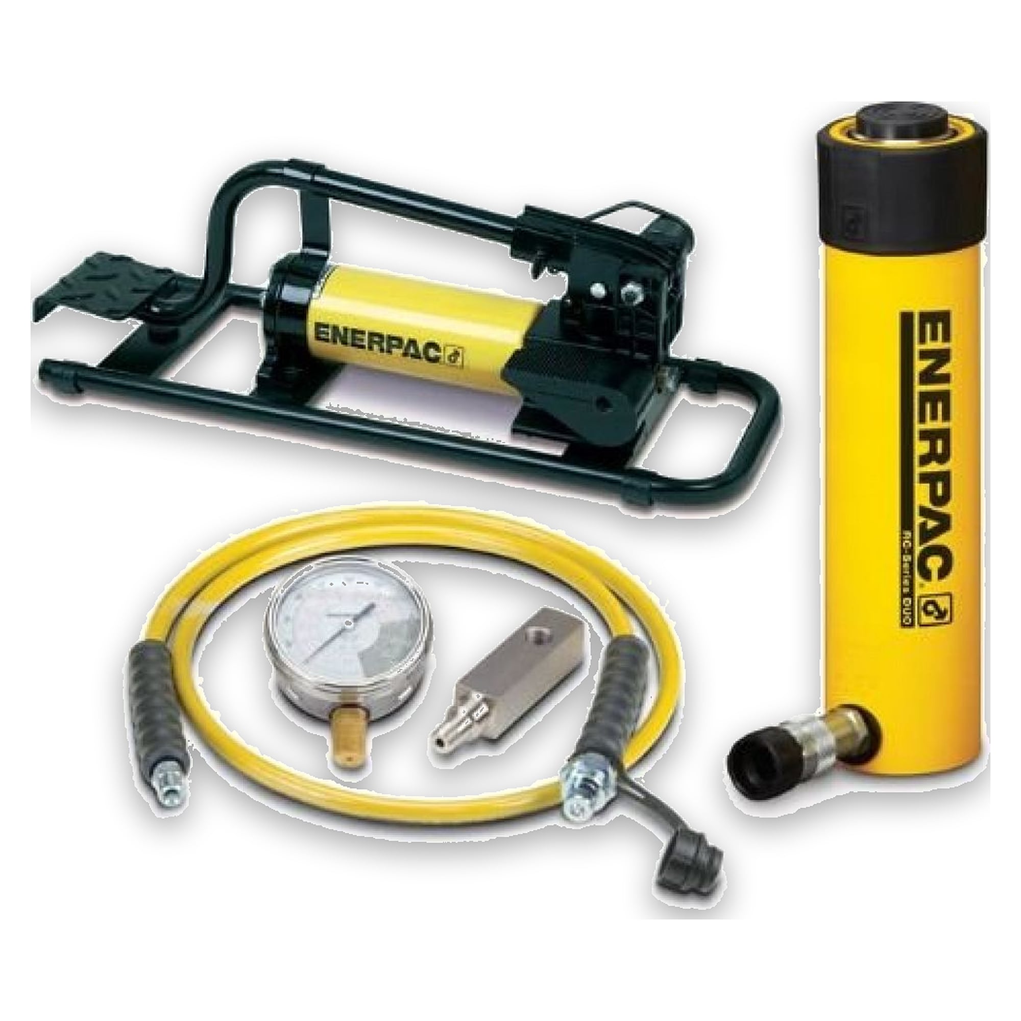 Hydraulic Cylinder and Foot Pump Set, 232 kN, 50 mm Stroke - Enerpac SCR252FP