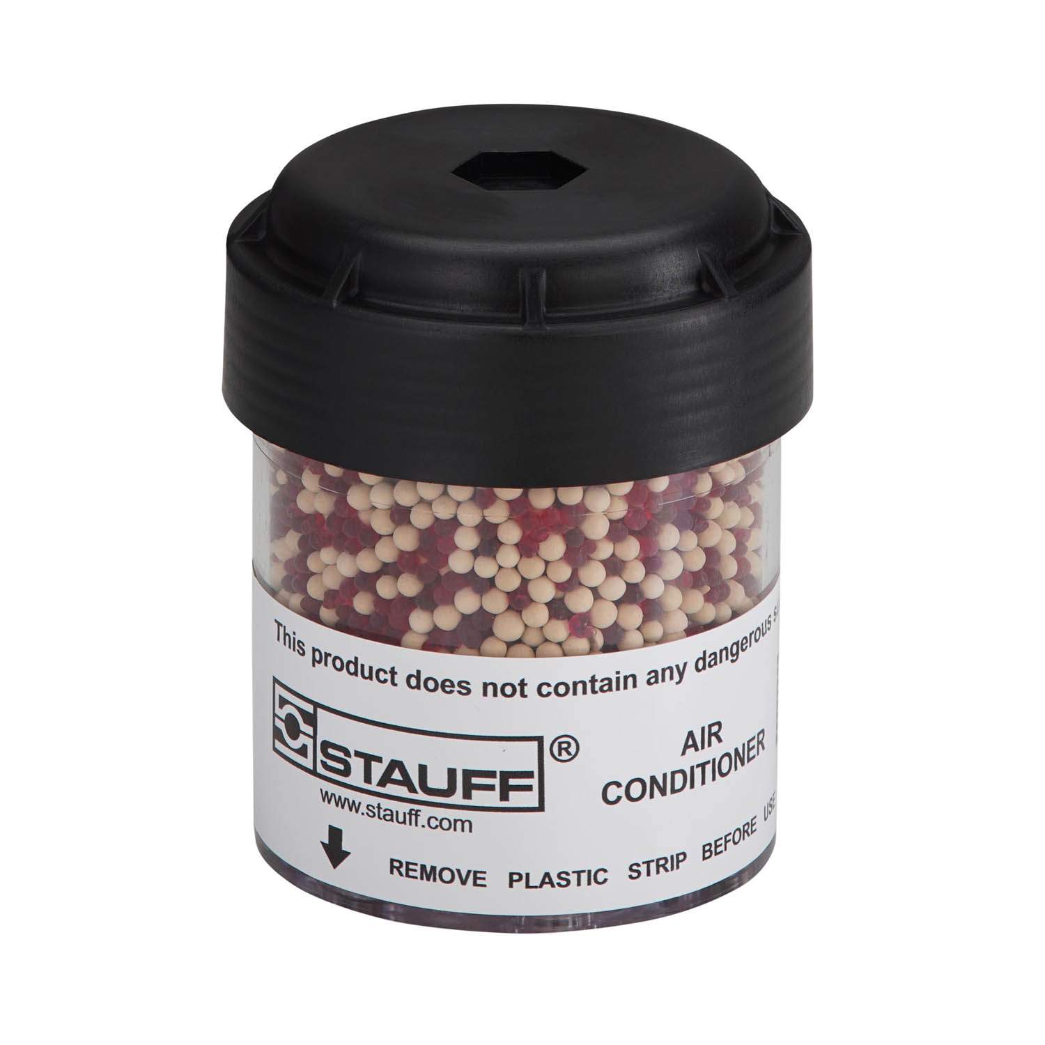 Stauff 6100251077. Luftfilter und Luftentfeuchter (Kompakte Ausführung) Standard-Trocknermaterial 25% Silicagel und 75% Molekularsieb Durchmesser 99 mm Baulänge 119,5 mm Innengewinde G3/4 BSP mit Rückschlagventilen