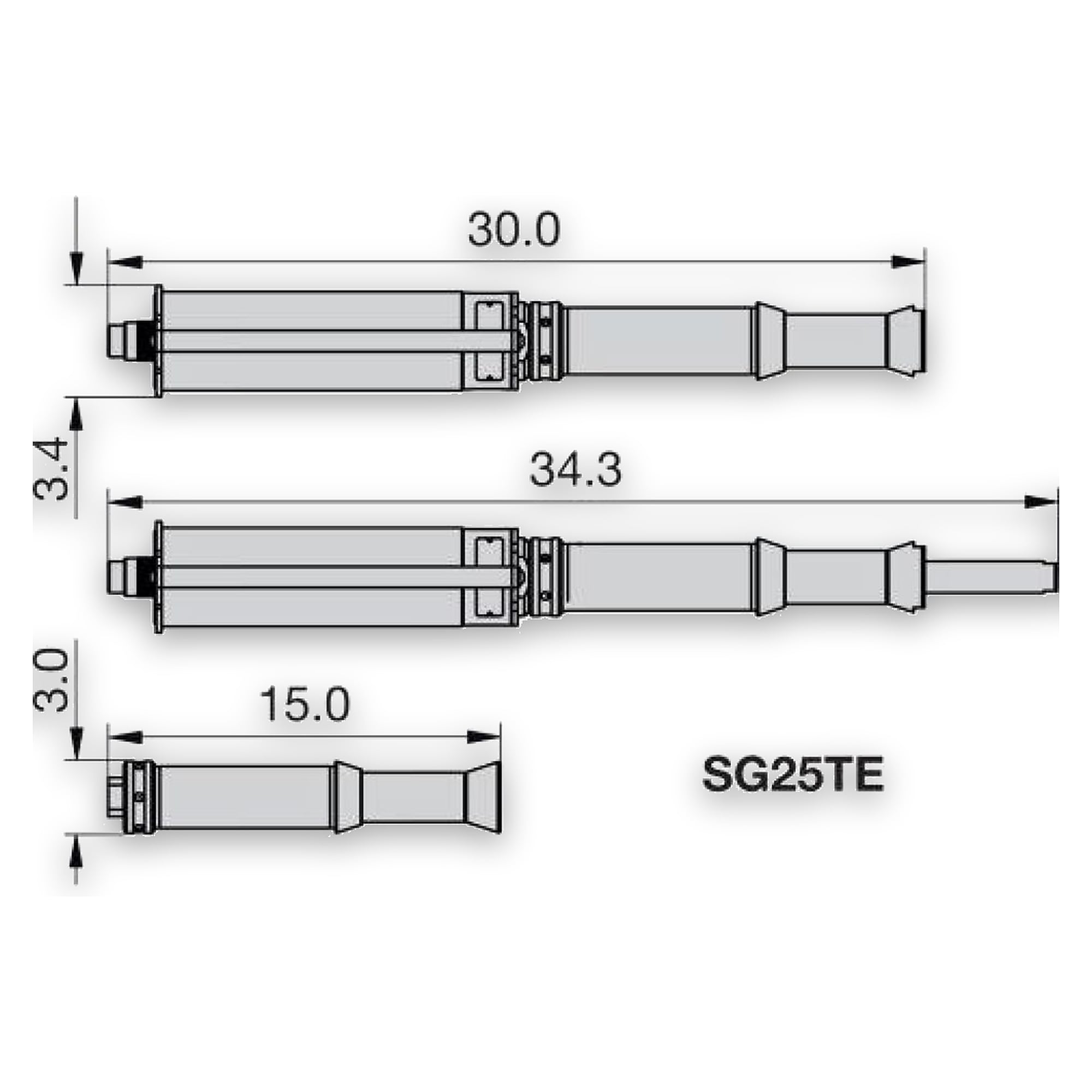 Secure-Grip In-Line Flange Spreader Set, 250 kN, 120 mm Max. Spread - Enerpac SG25TESTD