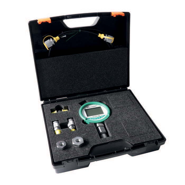 Stauff 6100163513. Pressure Test Kit STAUFF Test 20 with 1 Digital Pressure Gauge with USB Interface Range from 0 to 400 bar Connection G 1/4 BSPP Accessories in Steel, Zn/Ni