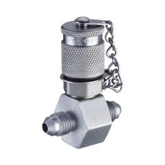 Stauff 1210027358. Test Coupling Stauff Test 20 with JIC Connection with Straight Fitting Type G Self Lock Metal Protective Cap NBR-Seal