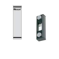 Stauff 1910000086. Optischer Niveauanzeiger Typ SNA-076 Nenngröße: 76 mm / 2.99 in Gehäuse: Stahl, pulverbesch. Schauglas: Polyamid (PA) Skalenplatte: PVC Dichtungen: NBR Skalenplatte mit STAUFF Logo Ohne Thermometer Hohlschrauben M10