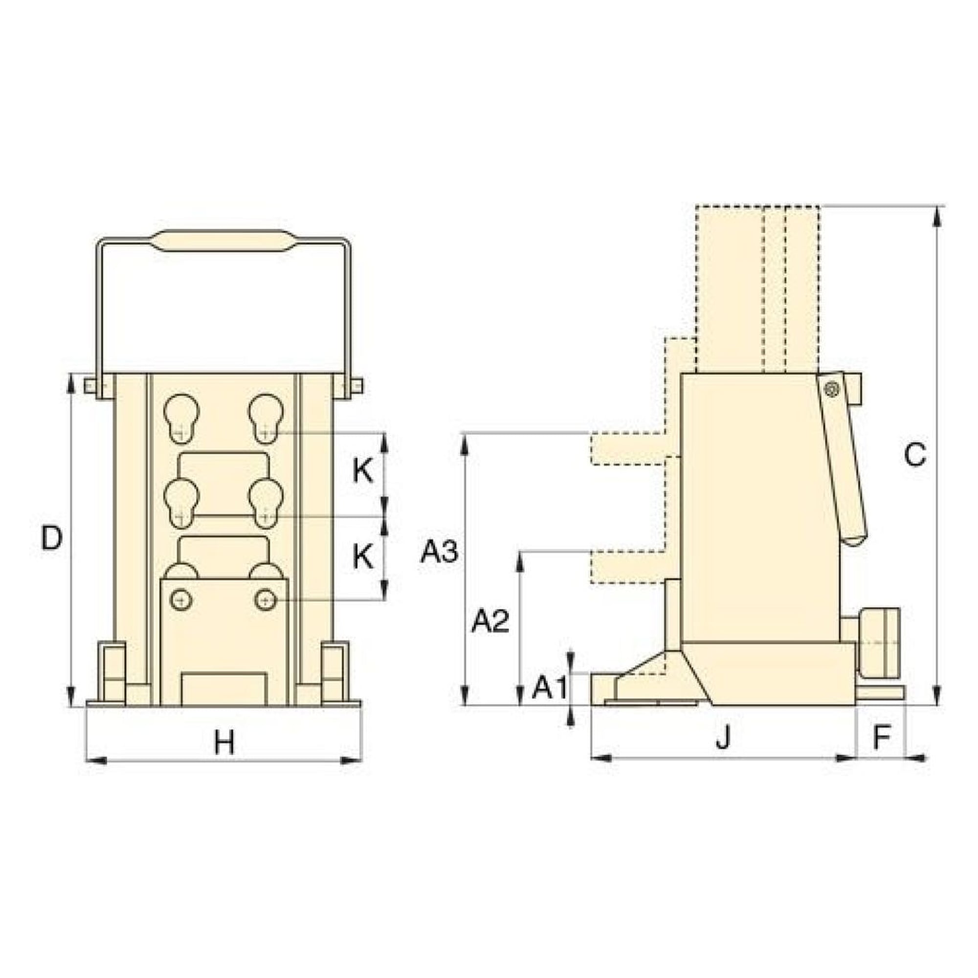Hydraulic Machine Lift, 178 kN, 157 mm Stroke - Enerpac SOH236