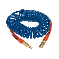 Riegler 113453. Spiralschlauch-Standardkupplung-Set, PU, Schlauch-ø 12x8, 6,0 m