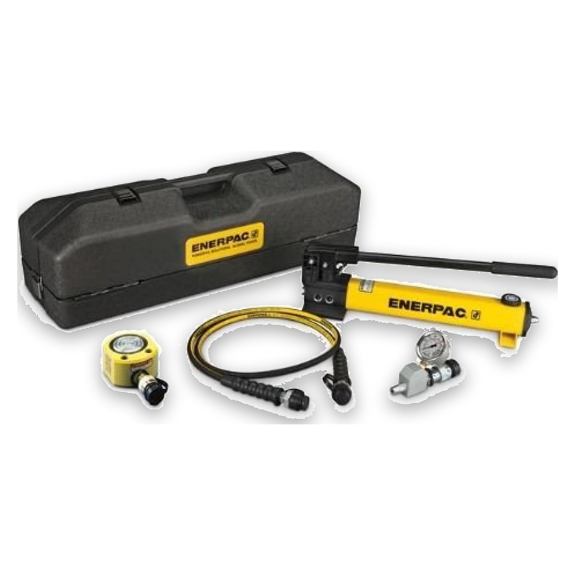 Flat-Jac-Zylinder- und Handpumpen-Set, 201 kN, 11 mm Hub - Enerpac SRS200PGH