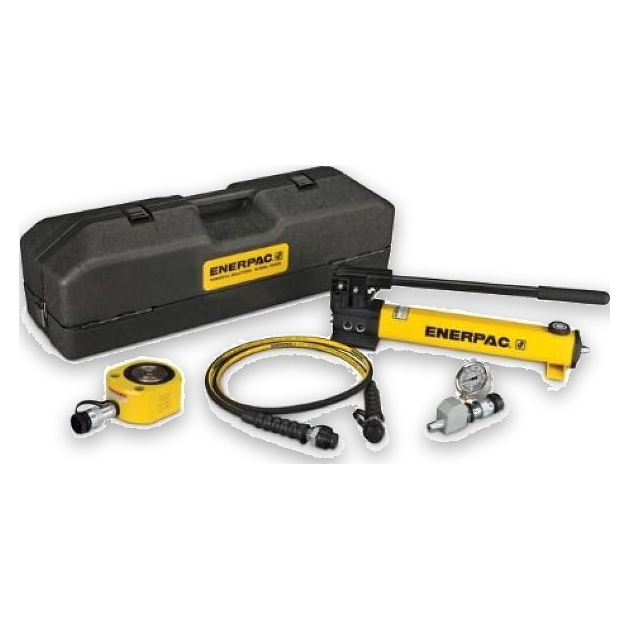 Flat-Jac-Zylinder- und Handpumpen-Set, 435 kN, 16 mm Hub - Enerpac SRS500PGH