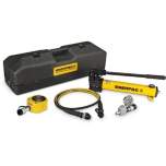 Enerpac SRS500PGH, 435 kN, 16 mm Stroke, Low Height Hydraulic Cylinder and Hand Pump Set