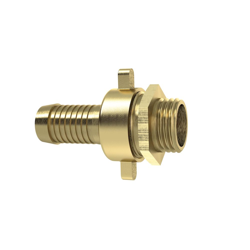 Riegler 146217.3/3 Stand pipe fitting G1 ETx25, nut 1 1/4, taper seat, Brass