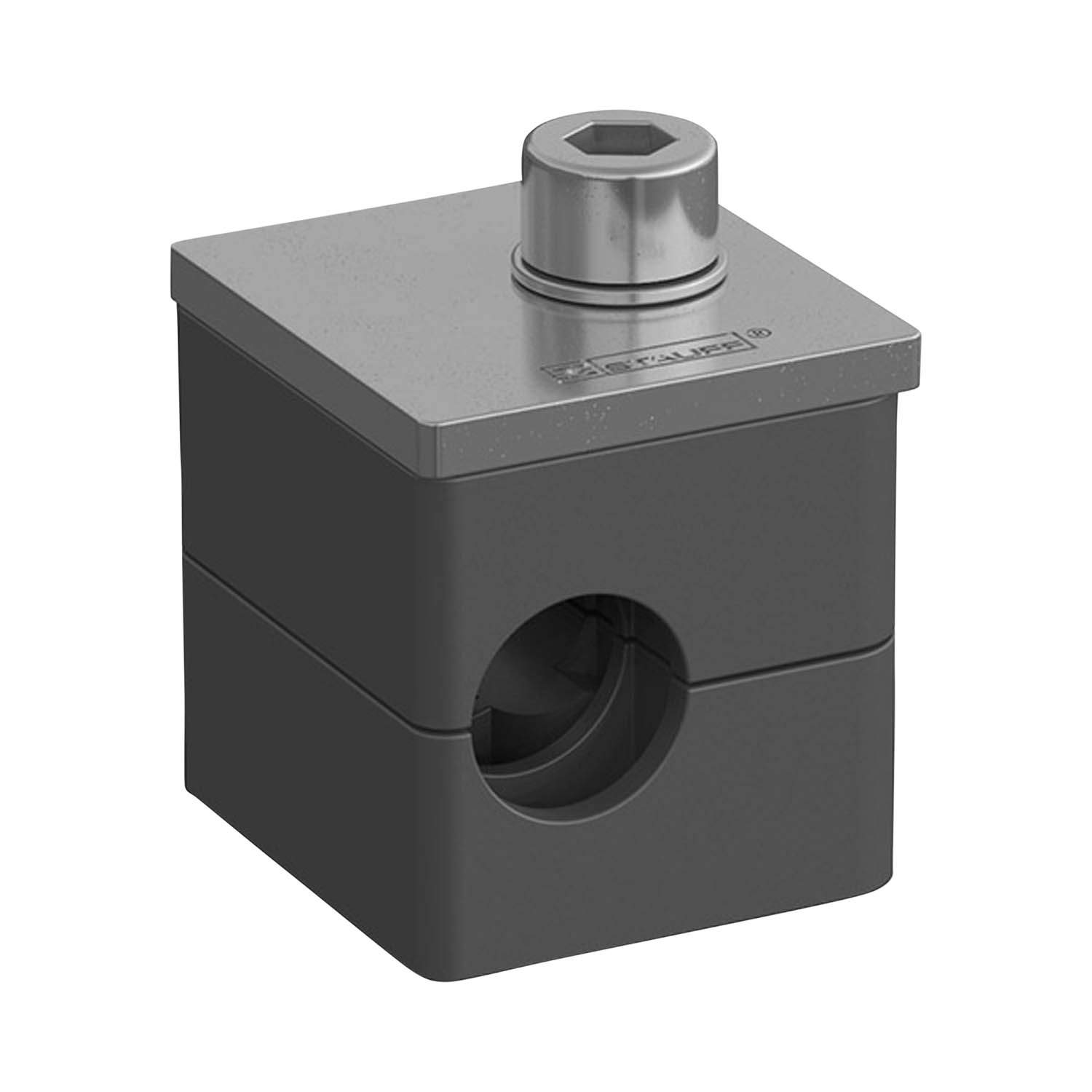 Stauff 1110002329. Clamp Assembly Standard Series Size 1 Ø12mm Polyamide W3 Cover Plate, Socket Cap Screw Profiled, with Initial Tension