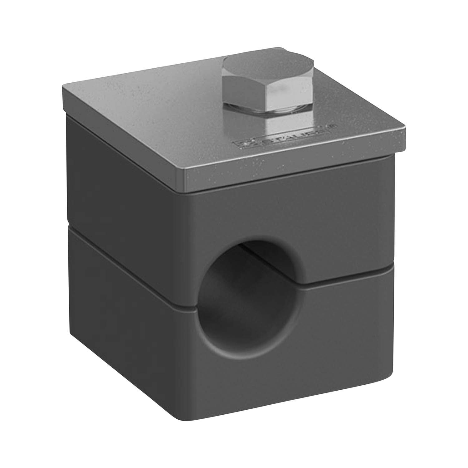 Stauff 1110014300. Clamp Assembly Standard Series Size 1 Ø6,4mm Polyamide W4 Cover Plate, Hex Head Bolt Smooth,without Initial Tension