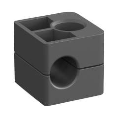 Stauff 1130003161. Clamp Body Size 1 Ø12mm Standard Series Polyamide Smooth without Initial Tension DIN 3015