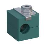 Stauff 1110007652. Komplettschelle Standard-Baureihe Gr. 1 Ø10mm Polypropylen W4 SI-Platte, AF-Schraube gerippt, mit Vorspannung