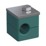 Stauff 1110002181. Clamp Assembly Standard Series Size 1 Ø10mm Polypropylene W3 Cover Plate, Hex Head Bolt Smooth,without Initial Tension