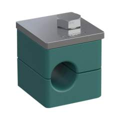 Stauff 1110002181. Komplettschelle Standard-Baureihe Gr. 1 Ø10mm Polypropylen W3 Deckpl., AS-Schraube glatt, ohne Vorspannung