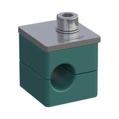 Stauff 1110024872. Komplettschelle Standard-Baureihe Gr. 1 Ø6mm Polypropylen W3 Deckpl., IS-Schraube glatt, ohne Vorspannung