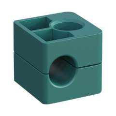 Stauff 1130003160. Clamp Body Size 1 Ø12mm Standard Series Polypropylene Smooth without Initial Tension DIN 3015