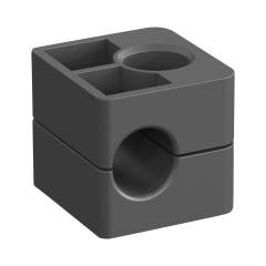 Stauff 1130008704. Clamp Body Size 1 Ø10mm Standard Series Thermoplastic Elastomer Smooth, without Init Tension DIN 3015