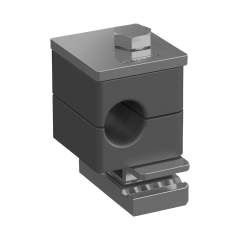 Stauff 1110023767. Clamp Assemblies Standard Series Size 1 Ø9,5mm Polyamide W3 Cover Plate, Hex Head Bolt Channel Rail Adaptor