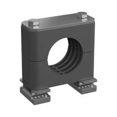 Stauff 1110021351. Clamp Assemblies Standard Series Size 1a Ø8mm Polyamide W3 Cover Plate, Hex Head Bolt Channel Rail Adaptor