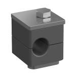 Stauff 1110015256. Clamp Assemblies Standard Series Size 1 Ø10,7mm Polyamide W5 Cover Plate, Hex Head Bolt Hexagon Ral Nut