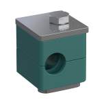 Stauff 1110030602. Komplettschelle Standard-Baureihe Gr. 1 Ø6mm Polypropylen W3 Deckpl., AS-Schraube Tragschienenmutter